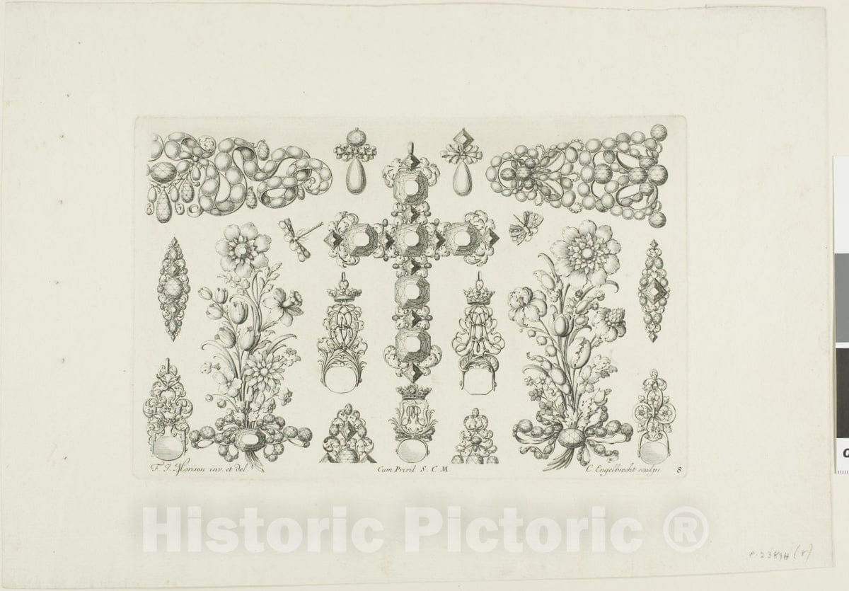 Art Print : Unterschiedliche neue Inventionen ..., Christian Engelbrecht, c.1544, Vintage Wall Decor :