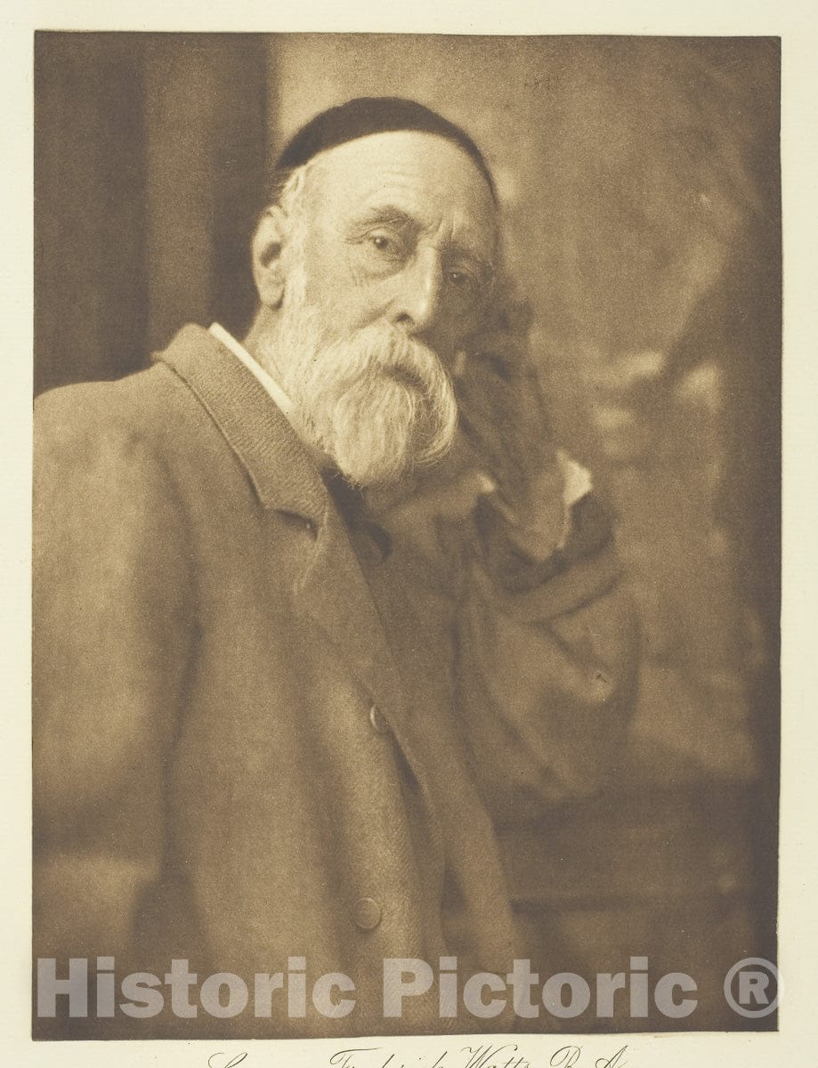 Art Photo : George Frederick Watts, R.A., Henry Herschel Hay Cameron, c 1870, Vintage Wall Decor :