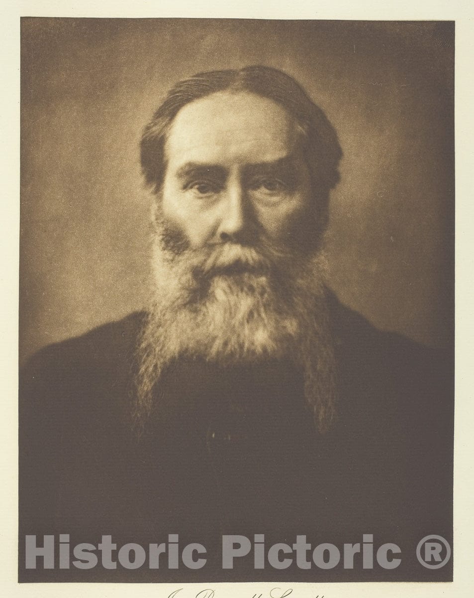 Art Photo : James Russell Lowell, Henry Herschel Hay Cameron, c 1912, Vintage Wall Decor :