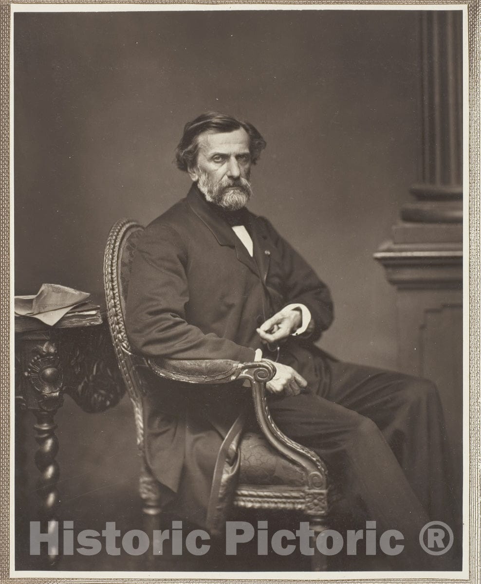 Art Photo : Amb. Thomas, Antoine Samuel Adam-Salomon, c 1865, Vintage Wall Decor :