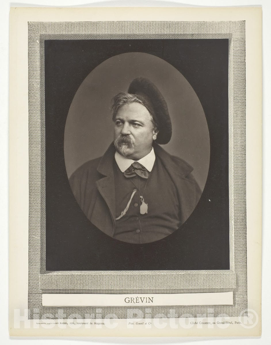 Art Photo : Alfred Grevin (French caricaturist and costume designer, 1827-1892), Chambey, c 1865, Vintage Wall Decor :