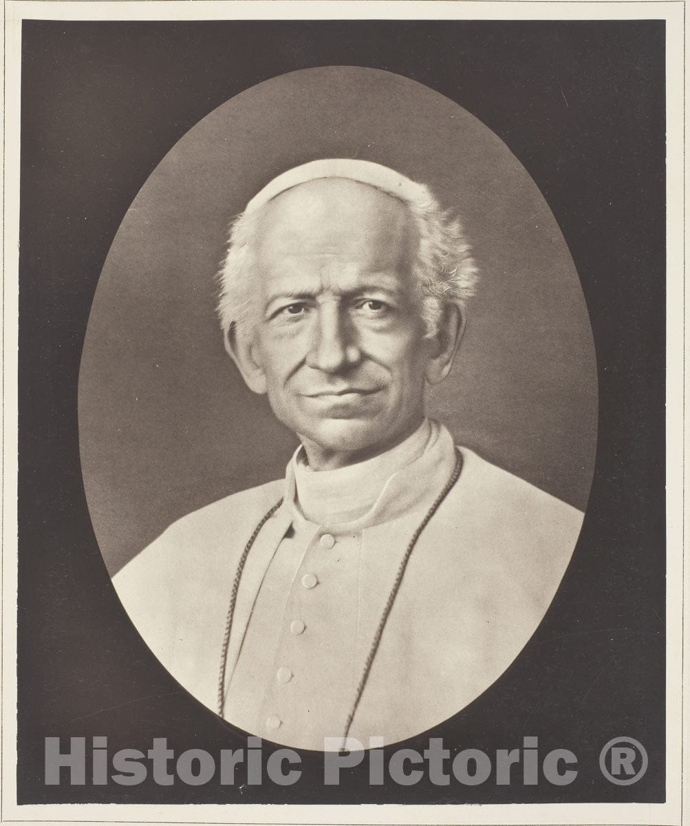 Art Photo : Leon XIII, Goupil et Cie., c 1866, Vintage Wall Decor :