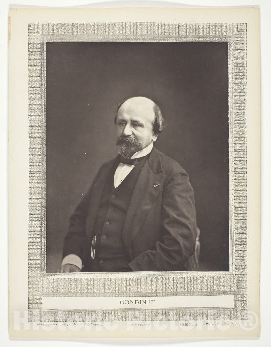 Art Photo : Gondinet, Gaspard Felix Tournachon), c 1874, Vintage Wall Decor :