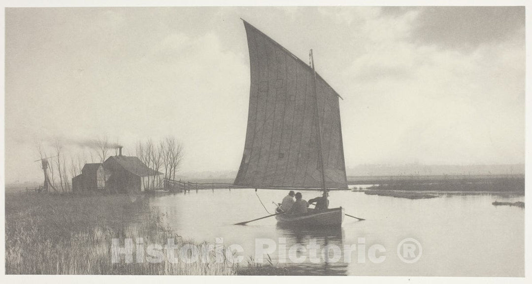 Art Photo : The Old Order and the New, Peter Henry Emerson, c 1886, Vintage Wall Decor :