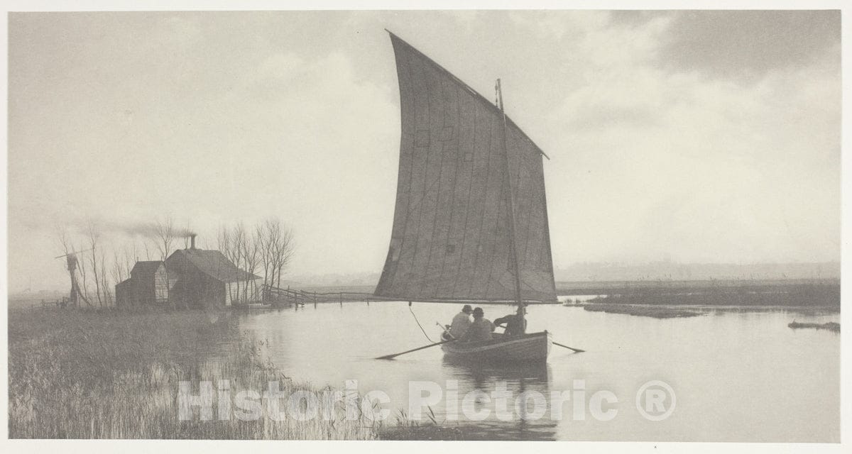 Art Photo : The Old Order and the New, Peter Henry Emerson, c 1886, Vintage Wall Decor :