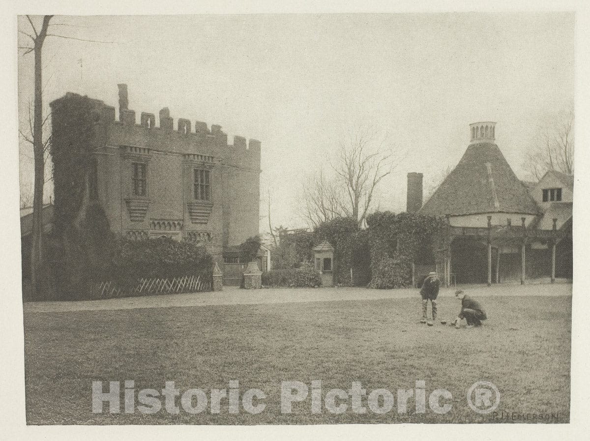 Art Photo : The Old Rye House, Peter Henry Emerson, c 1888, Vintage Wall Decor :