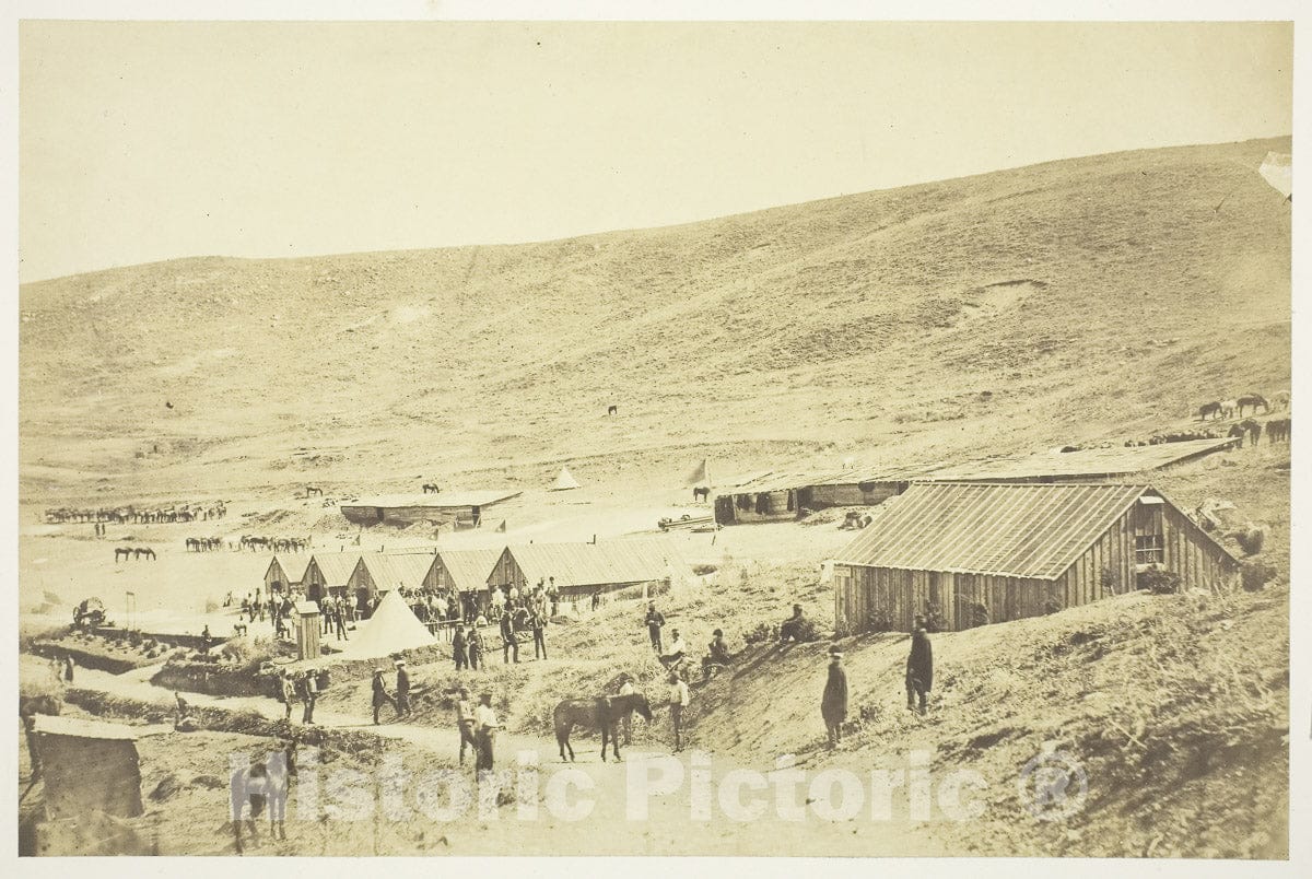 Art Photo : Camp of the 4th Light Dragoons, Roger Fenton, c 1849, Vintage Wall Decor :