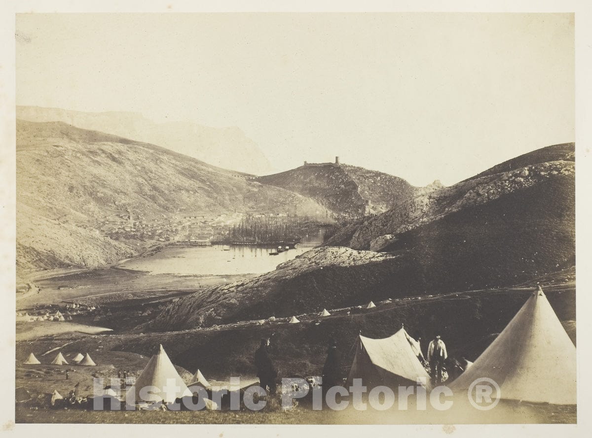 Art Photo : Balaklava, from Guards Hill, Roger Fenton, c 1855, Vintage Wall Decor :
