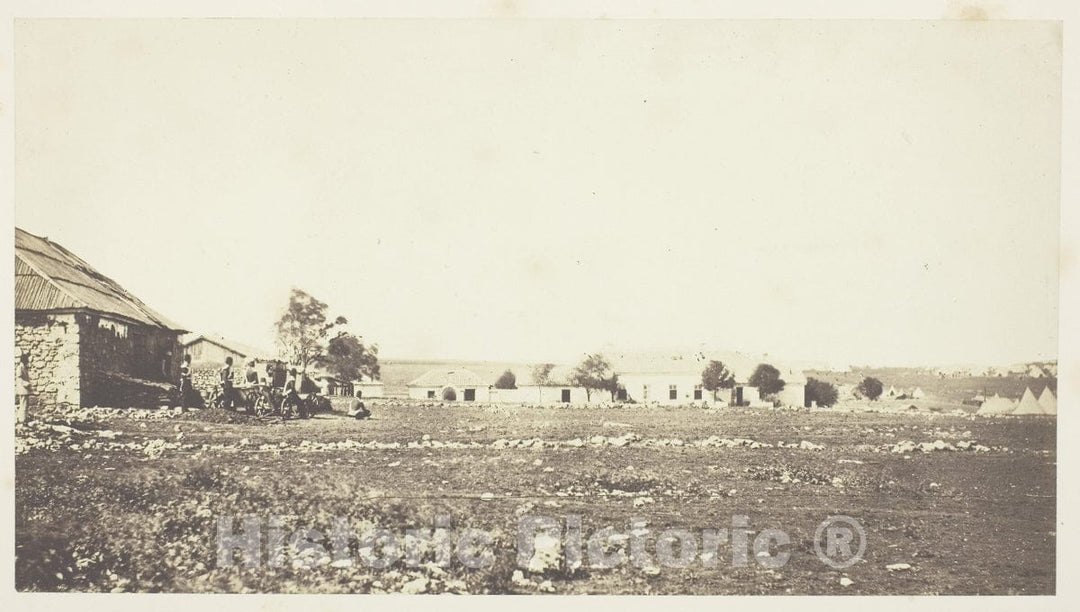 Art Photo : The British Head Quarters, Roger Fenton, c 1849, Vintage Wall Decor :