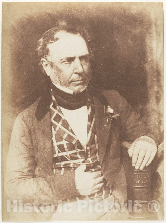 Photo Print : Hill and Adamson - James Glencairn Burns : Vintage Wall Art