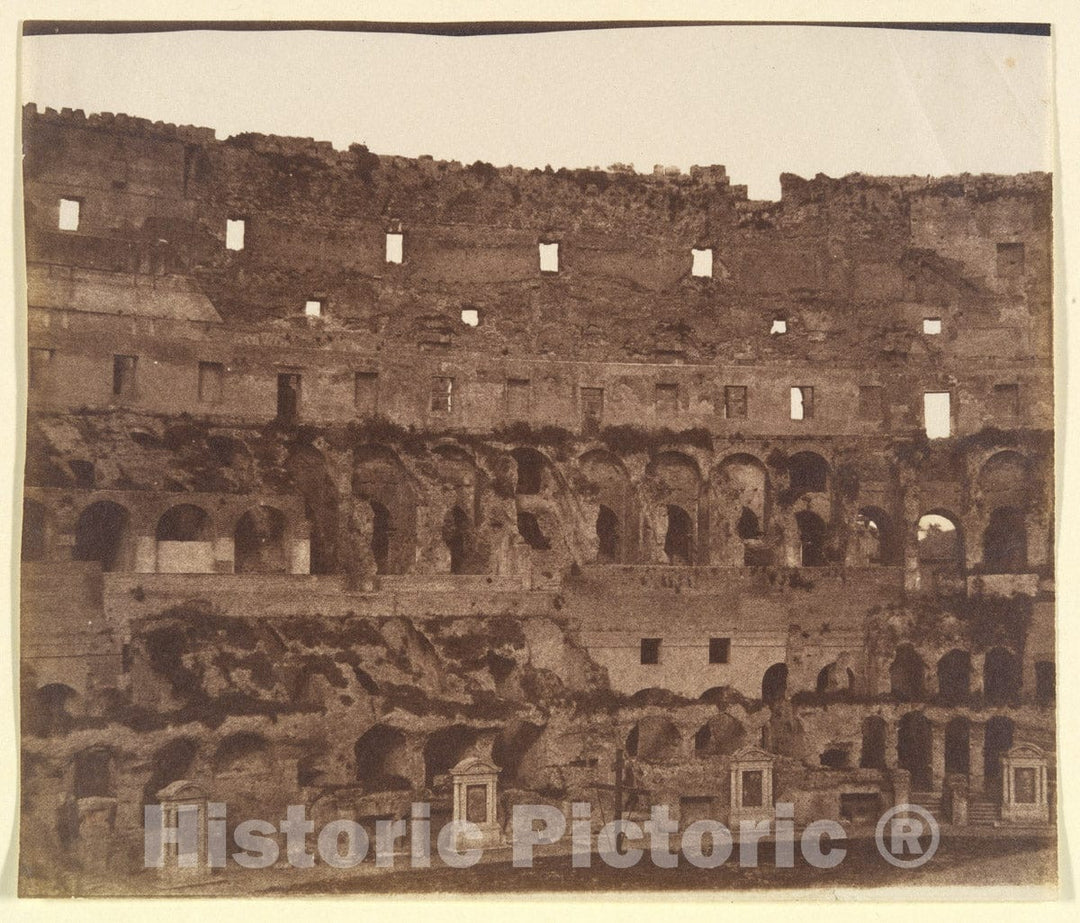 Photo Print : George Wilson Bridges - Colosseum, Rome : Vintage Wall Art