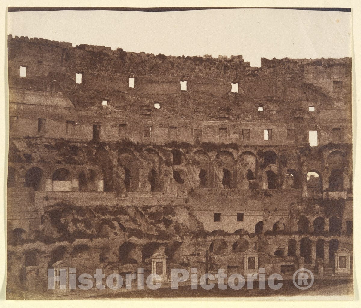 Photo Print : George Wilson Bridges - Colosseum, Rome : Vintage Wall Art