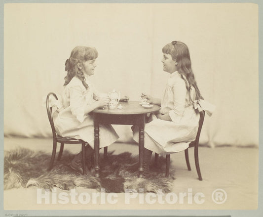 Photo Print : George Collins Cox - Frances and Ethel de Forest, Daughters of Robert de Forest : Vintage Wall Art