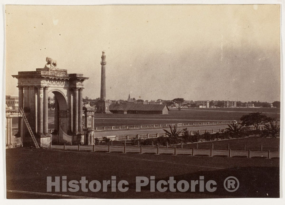 Photo Print : John Constantine Stanley - View of Chowringhee from Government House, Calcutta : Vintage Wall Art