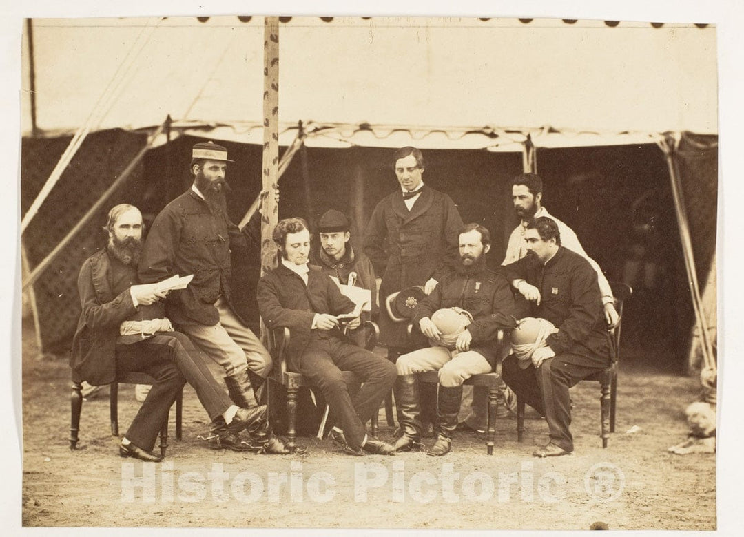 Photo Print : Group Portrait: - Artist: Created: 1858–61 - Artist Unknown : Vintage Wall Art