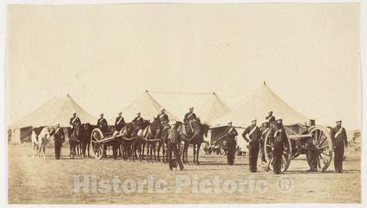 Photo Print : E.Troop Royal Horse Artillery, 1860 : Vintage Wall Art