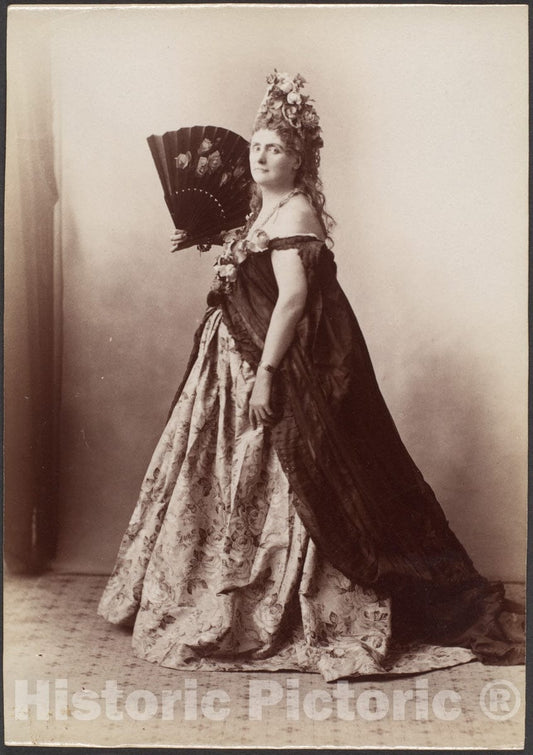 Photo Print : Pierre-Louis Pierson - Countess de Castiglione, from Série des Roses 5 : Vintage Wall Art
