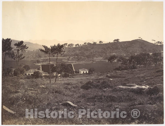 Photo Print : John Thomson - Bowling Alley and Raquet Court at Foochow : Vintage Wall Art