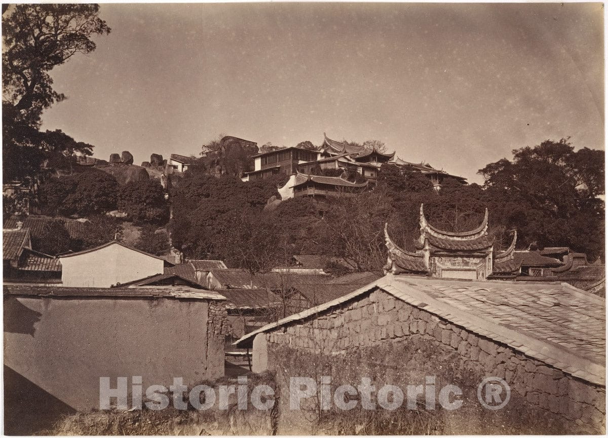 Photo Print : John Thomson - Missionary Houses, Foochow : Vintage Wall Art