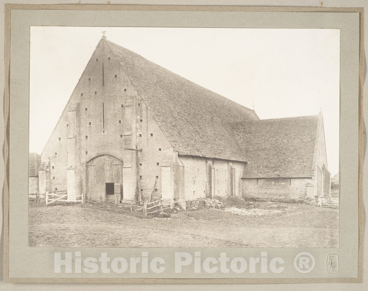 Art Print : Frederick H. Evans - Tithe Barn, Great Cokkeswell 1 : Vintage Wall Art