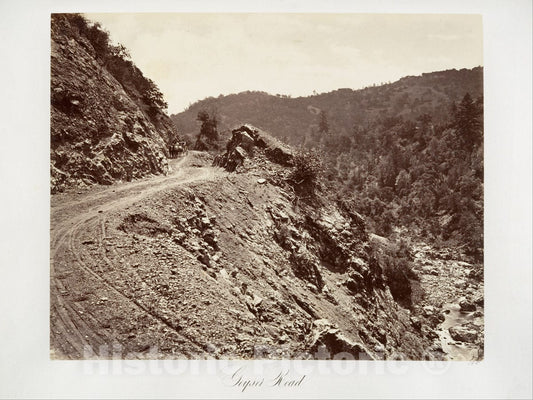 Photo Print : Carleton E. Watkins - Geyser Road : Vintage Wall Art