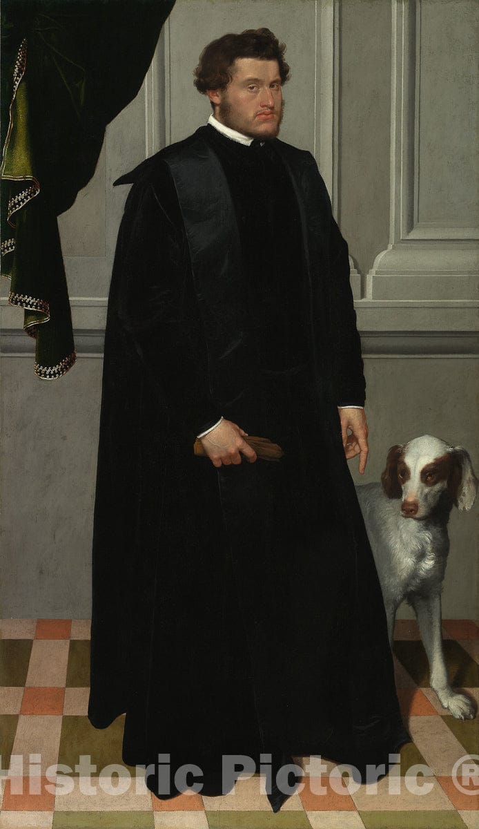 Art Print : Gian Lodovico Madruzzo, Giovanni Battista Moroni, c 1552, Vintage Wall Decor :