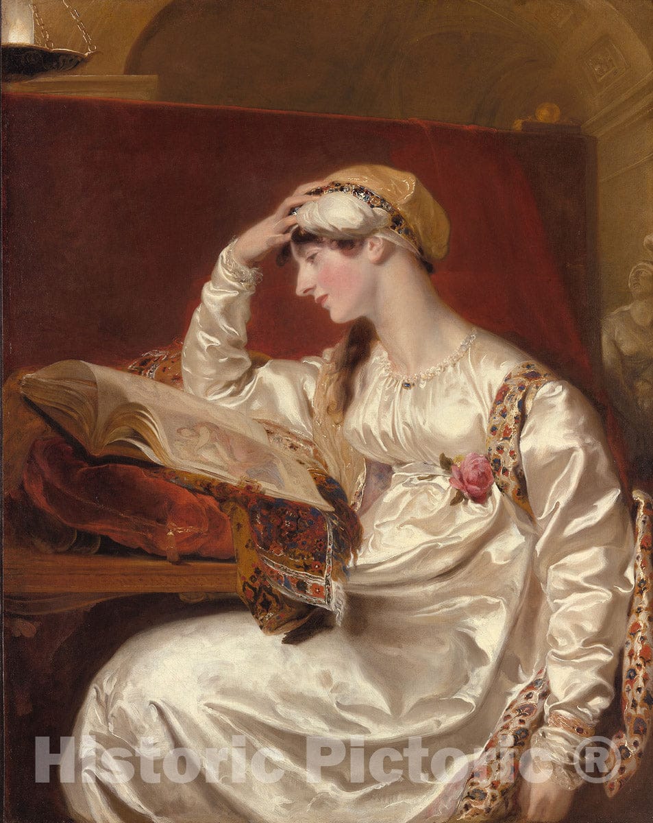 Art Print : Mrs. Jens Wolff, Sir Thomas Lawrence, c 1809, Vintage Wall Decor :