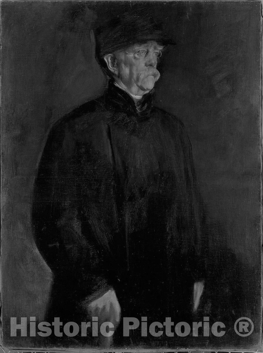 Art Print : Prince Otto von Bismarck, Franz Seraph von Lenbach, c 1896, Vintage Wall Decor :