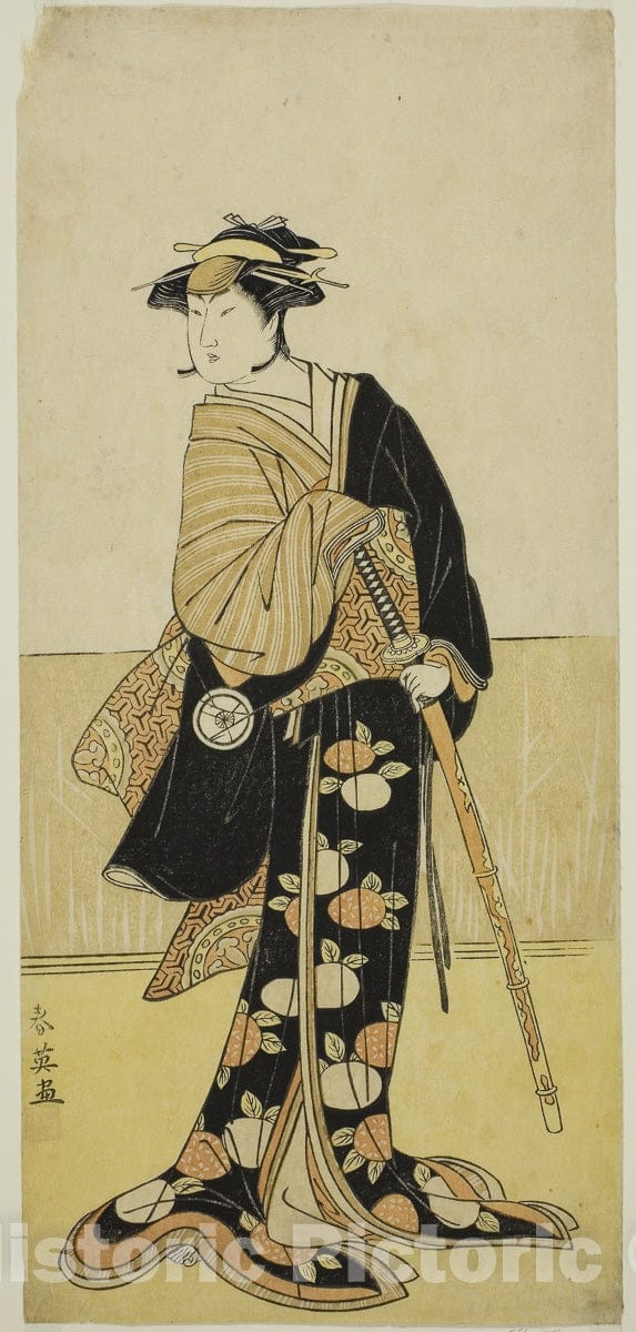 Art Print : Kanadehon Chushingura v1, Katsukawa Shun'ei, c 1782, Vintage Wall Decor :