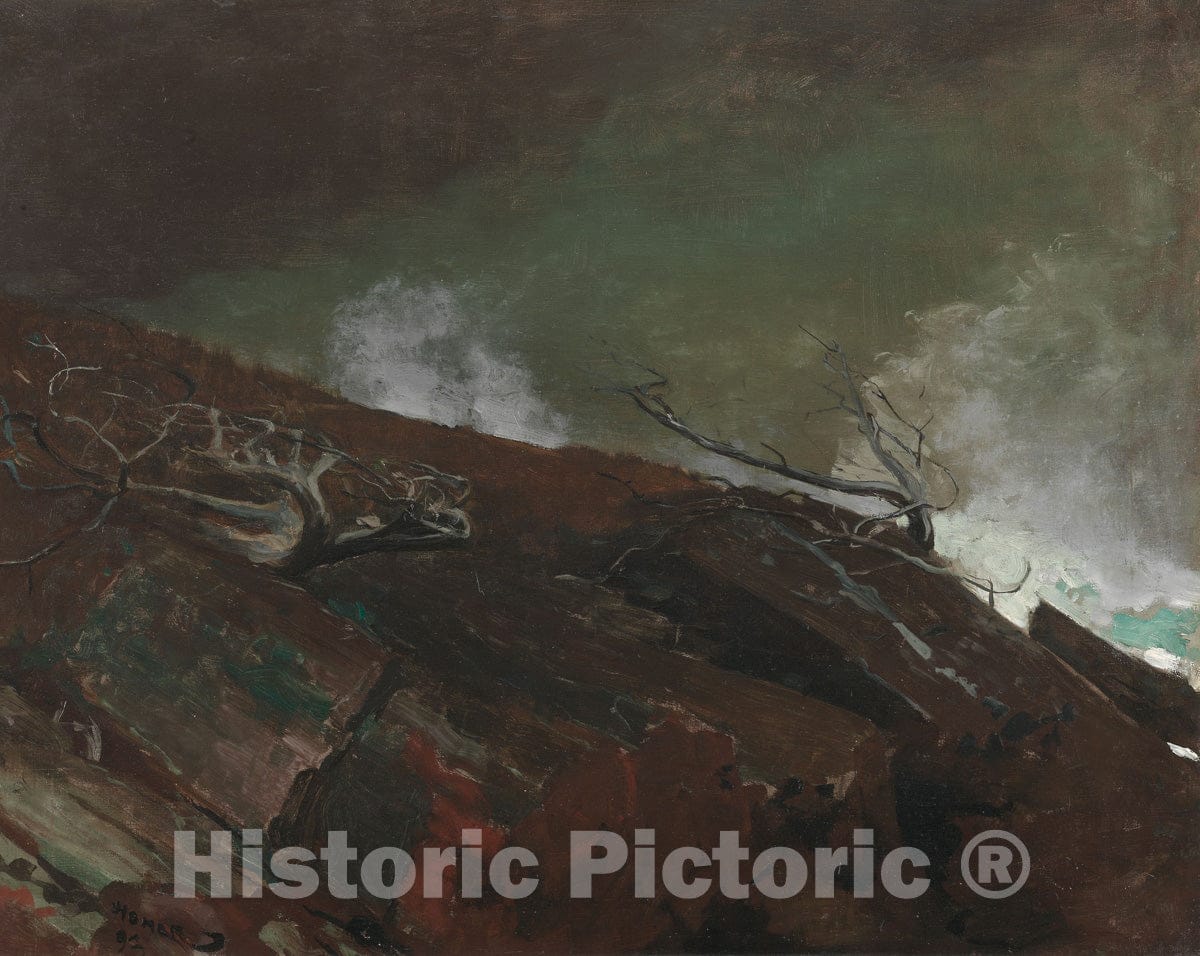 Art Print : Coast of Maine, Winslow Homer, 1893, Vintage Wall Decor :