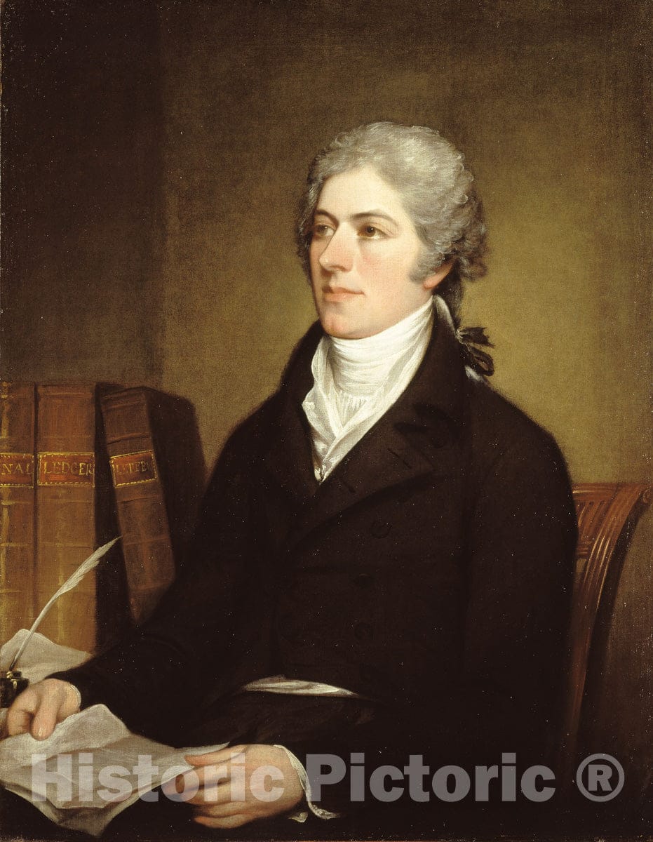 Art Print : William Brown, John Trumbull, c 1806, Vintage Wall Decor :