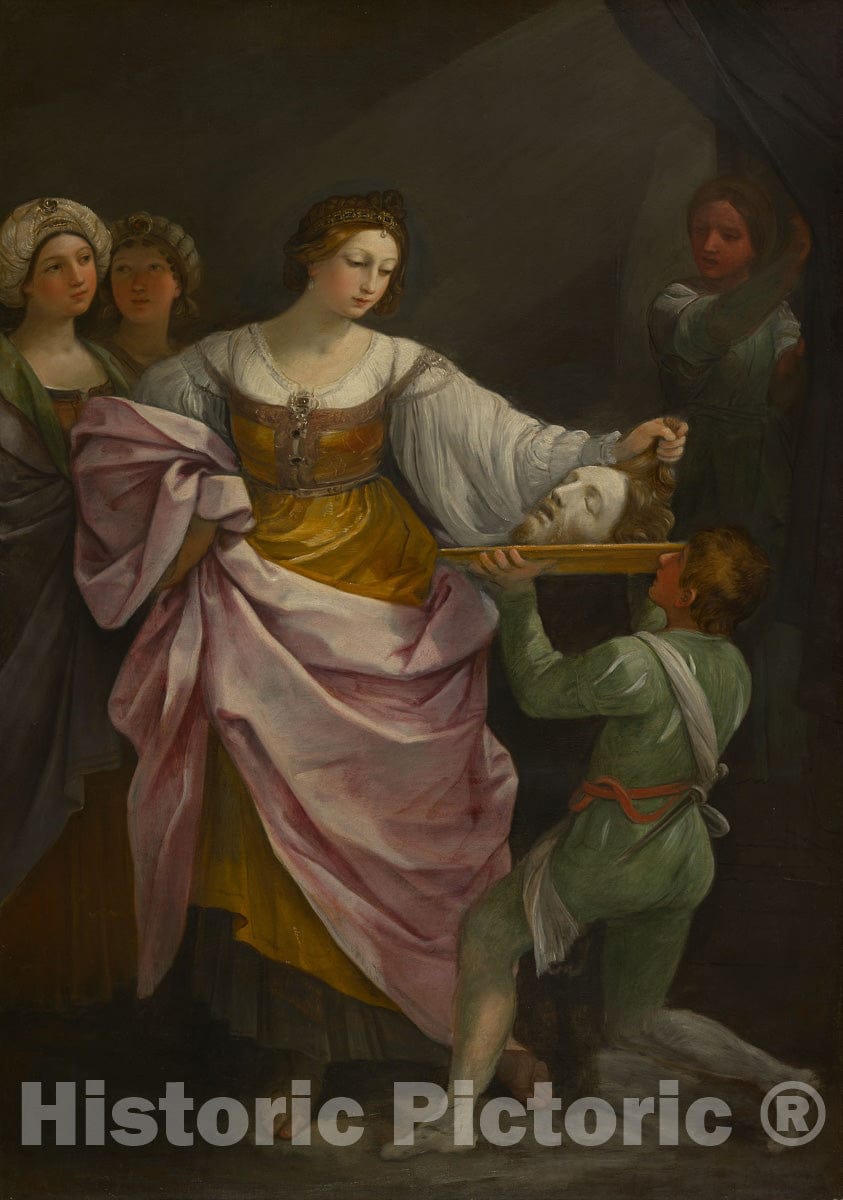 Art Print : Salome with the Head of Saint John the Baptist, Guido Reni, c 1640, Vintage Wall Decor :