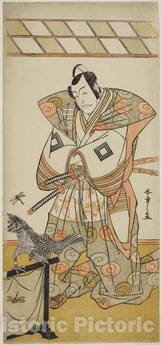 Art Print : Kaeribana Eiyu Taiheiki v2, Katsukawa Shunsho, c 1779, Vintage Wall Decor :