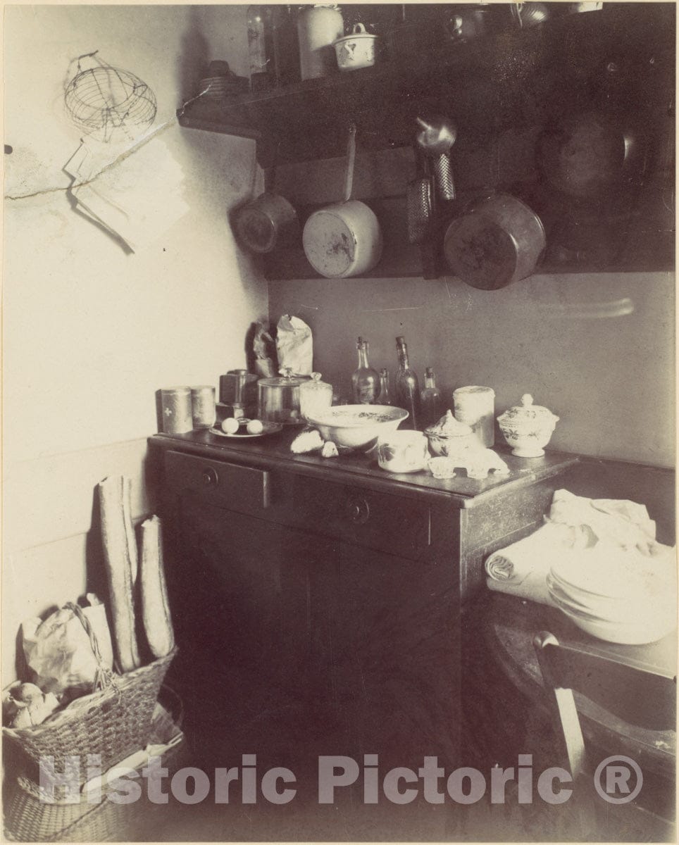 Photo Print : Eugène Atget - Cuisine : Vintage Wall Art
