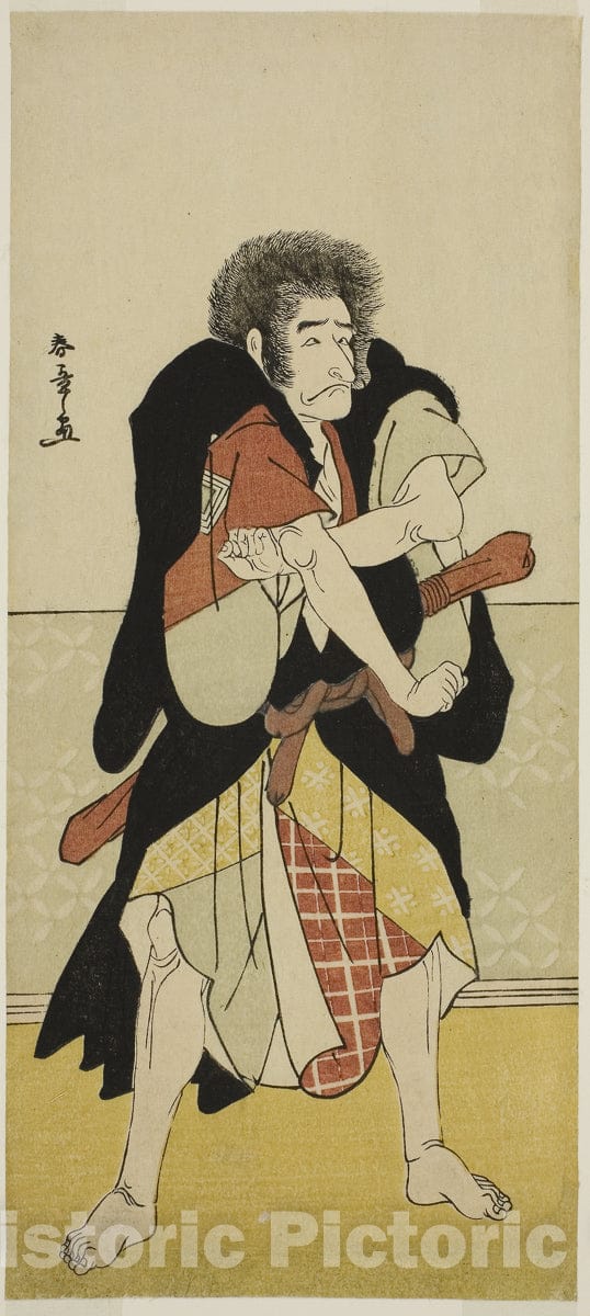 Art Print : Date Nishiki Tsui no Yumitori v3, Katsukawa Shunsho, c 1778, Vintage Wall Decor :