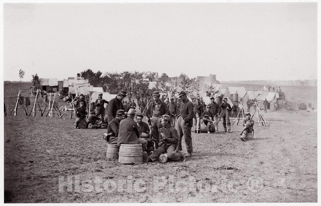 Photo Print : Formerly Mathew B. Brady - Playing Cards, Winter Quarters. Brady Album, p. 129 : Vintage Wall Art