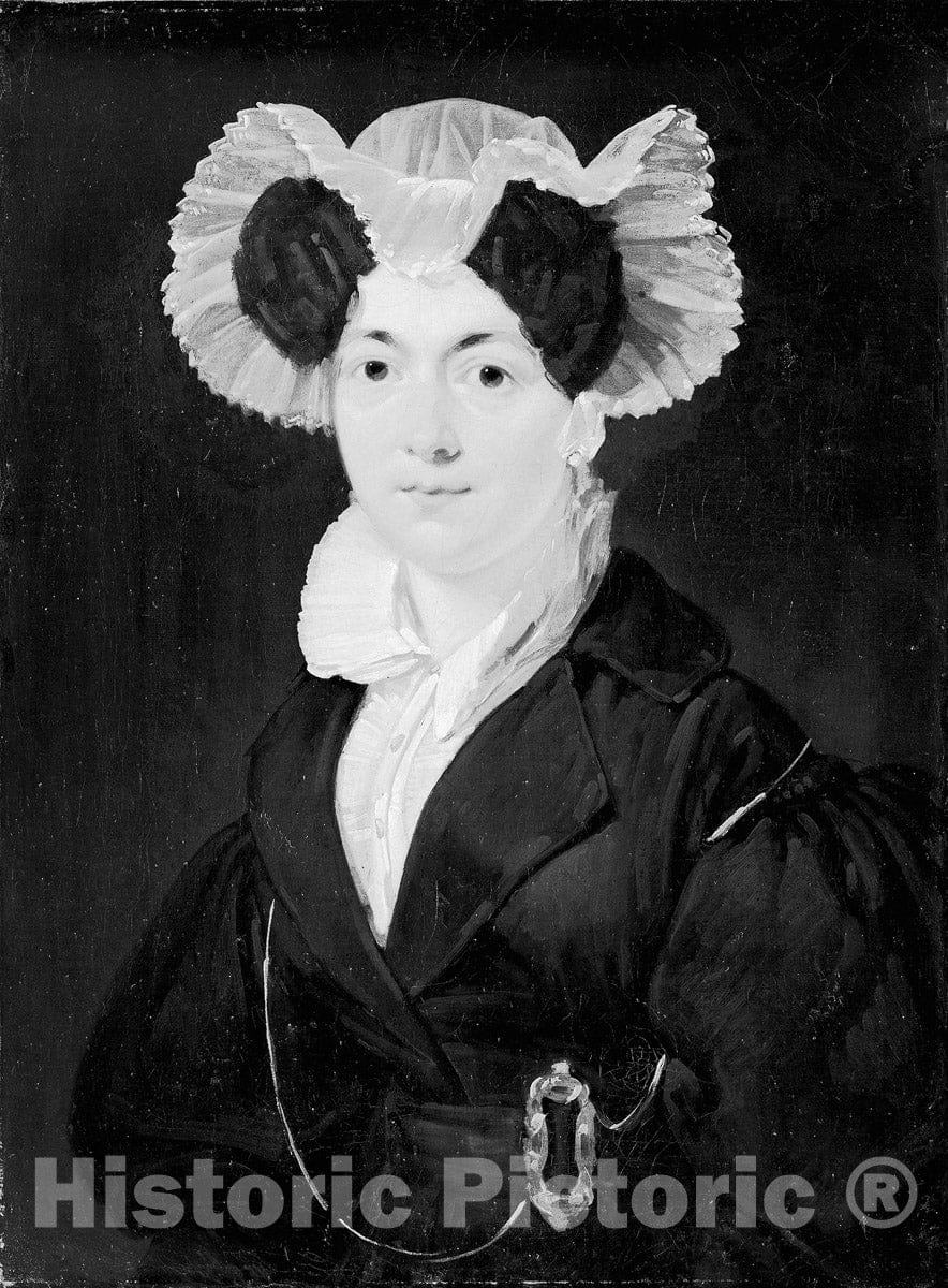 Art Print : Portrait of a Woman, Mathias Stoltenberg, c 1815, Vintage Wall Decor :