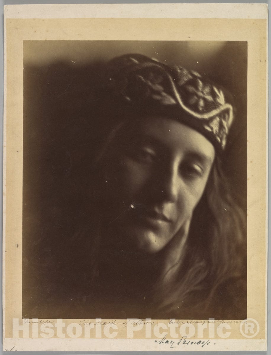 Photo Print : Julia Margaret Cameron - The Maid of Athens (May Prinsep) : Vintage Wall Art