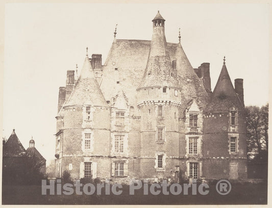 Photo Print : Edmond Bacot - Château de Martainville : Vintage Wall Art
