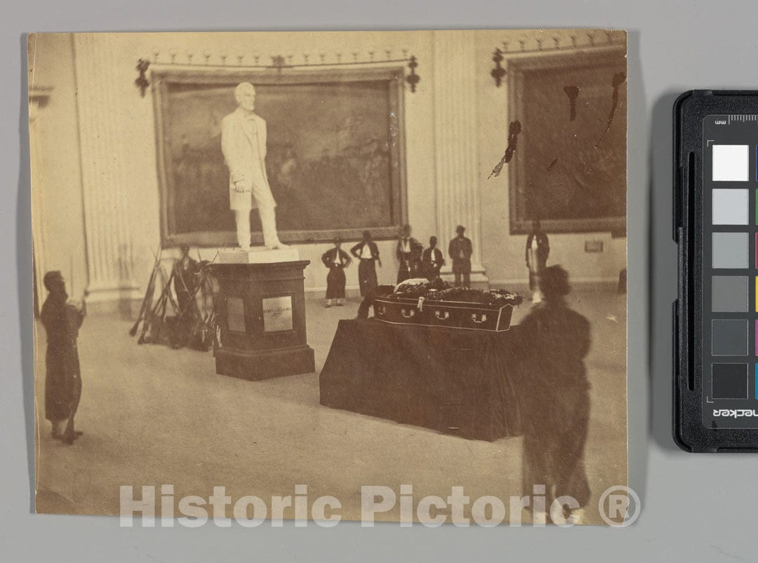 Photo Print : Alexander Gardner - Thaddeus Stevens Lying in State in The Rotunda of The Capitol at Washington : Vintage Wall Art