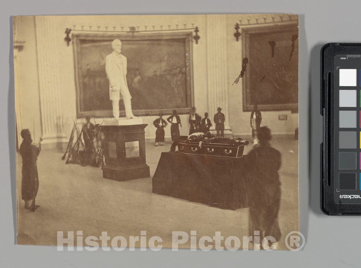 Photo Print : Alexander Gardner - Thaddeus Stevens Lying in State in The Rotunda of The Capitol at Washington : Vintage Wall Art