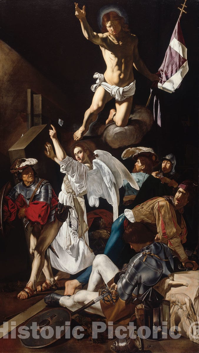 Art Print : The Resurrection, Francesco Buoneri, c 1619, Vintage Wall Decor :
