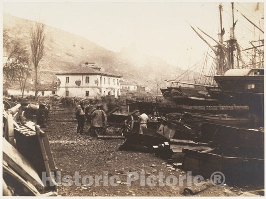 Photo Print : Roger Fenton - Landing Place, Ordnance Wharf, Balaklava : Vintage Wall Art