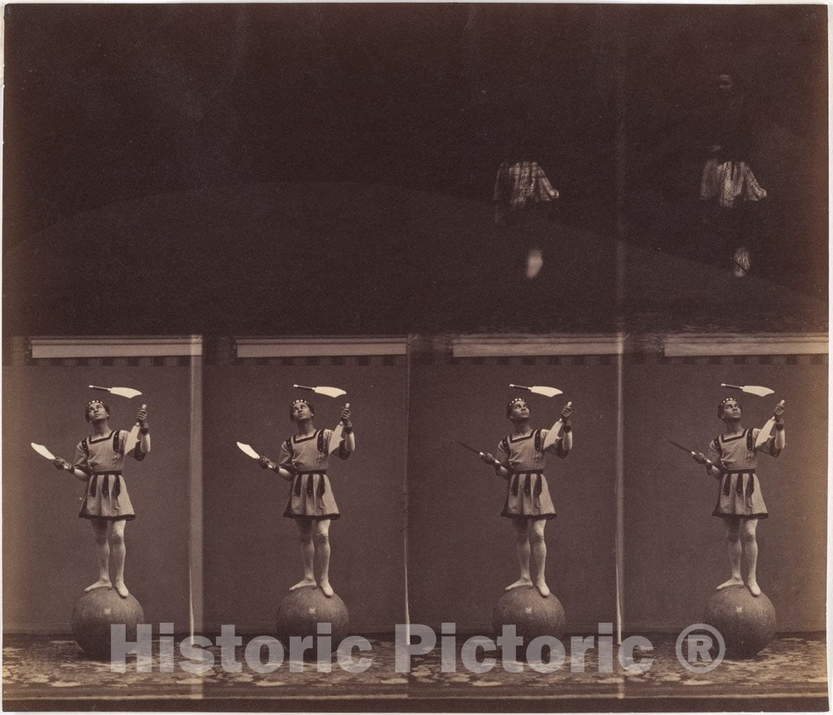 Photo Print : André-Adolphe-Eugène Disdéri - The Juggler Manoel : Vintage Wall Art