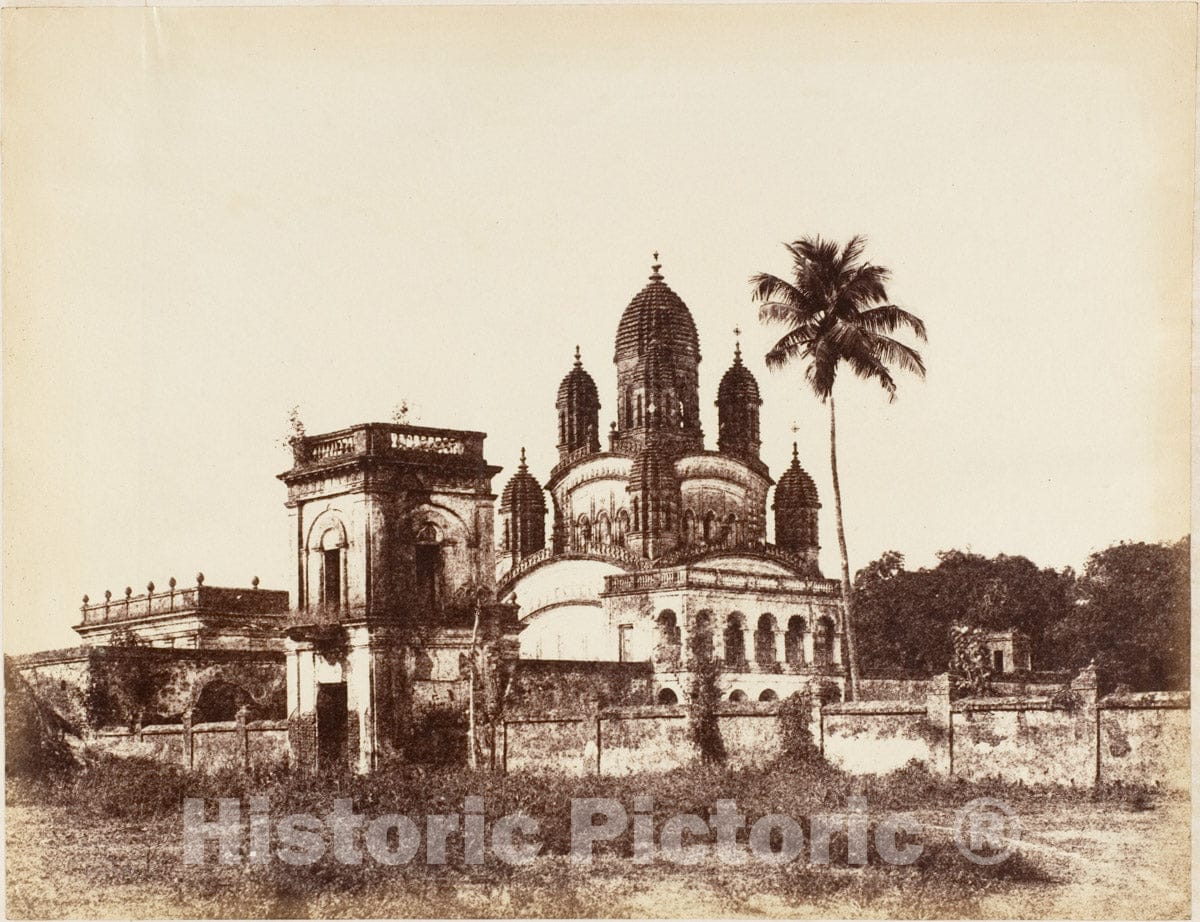 Photo Print : Captain R. B. Hill - Temple at Allipore : Vintage Wall Art