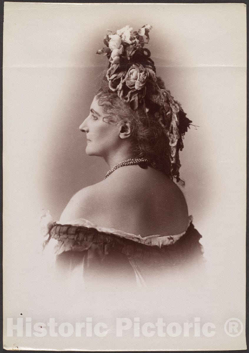 Photo Print : Pierre-Louis Pierson - Countess de Castiglione, from Série des Roses 1 : Vintage Wall Art