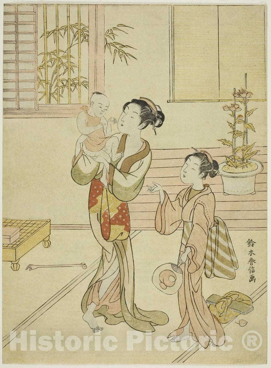 Art Print : The Treasure Child, Suzuki Harunobu, c 1767, Vintage Wall Decor :