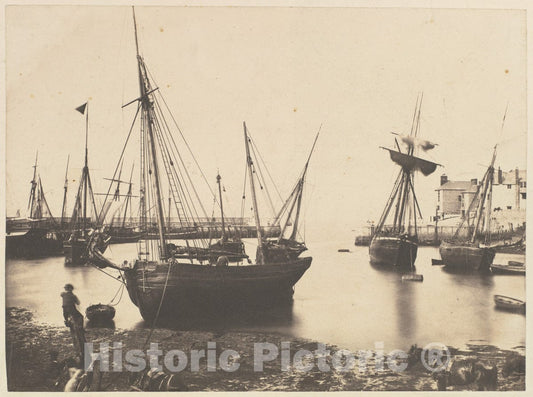 Photo Print : Thomas Sutton - Harbor Scene : Vintage Wall Art