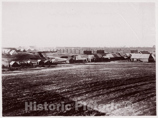 Photo Print : Timothy H. O'sullivan - General Hospital, Point of Rocks, Appomattox River Below Petersburg : Vintage Wall Art