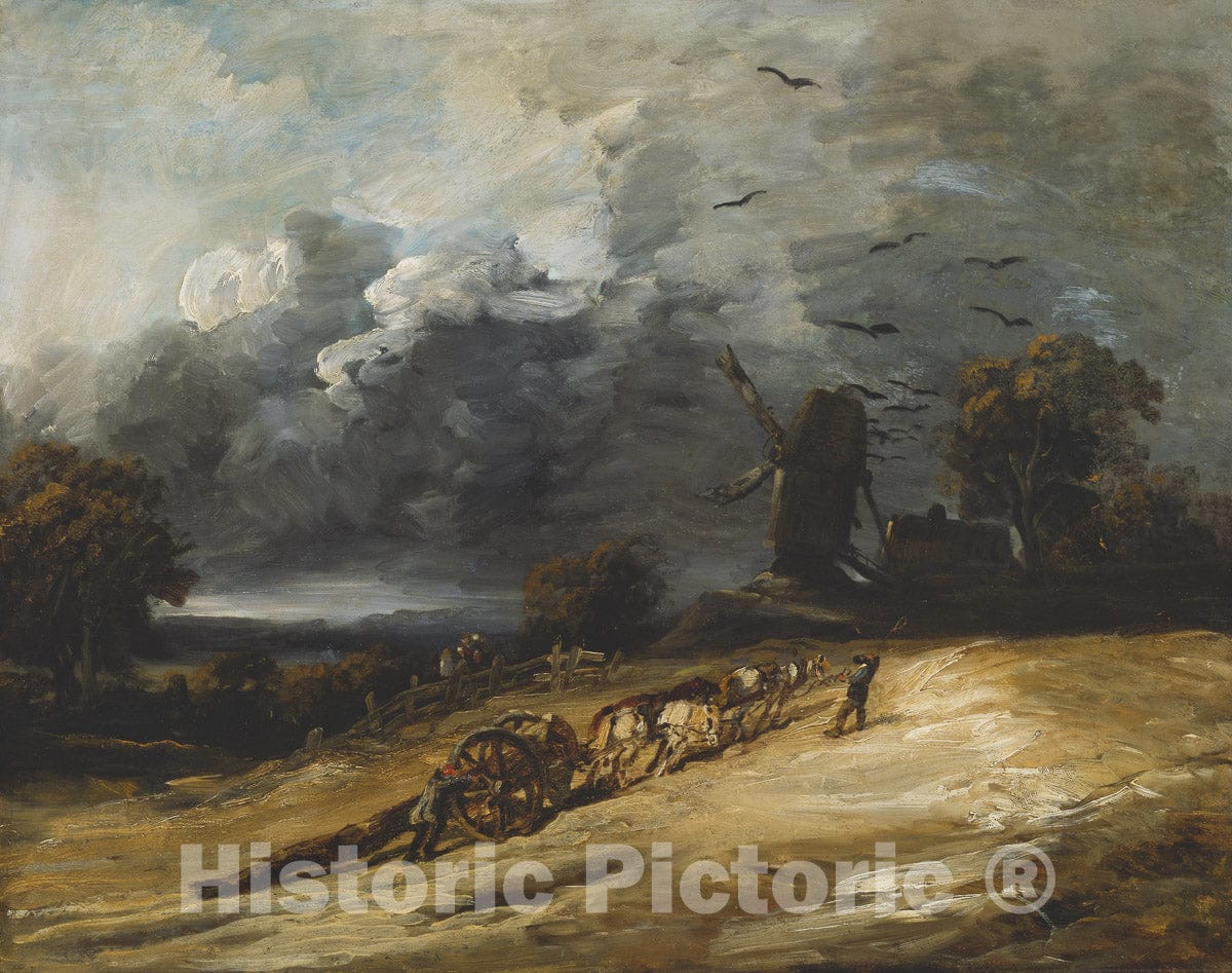 Art Print : The Storm, Georges Michel, c 1822, Vintage Wall Decor :